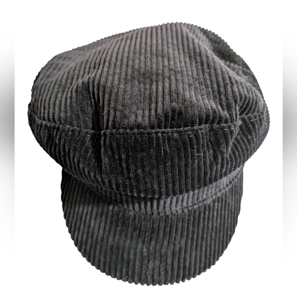 Zara Black Corduroy Page Boy Hat - Picture 8 of 8